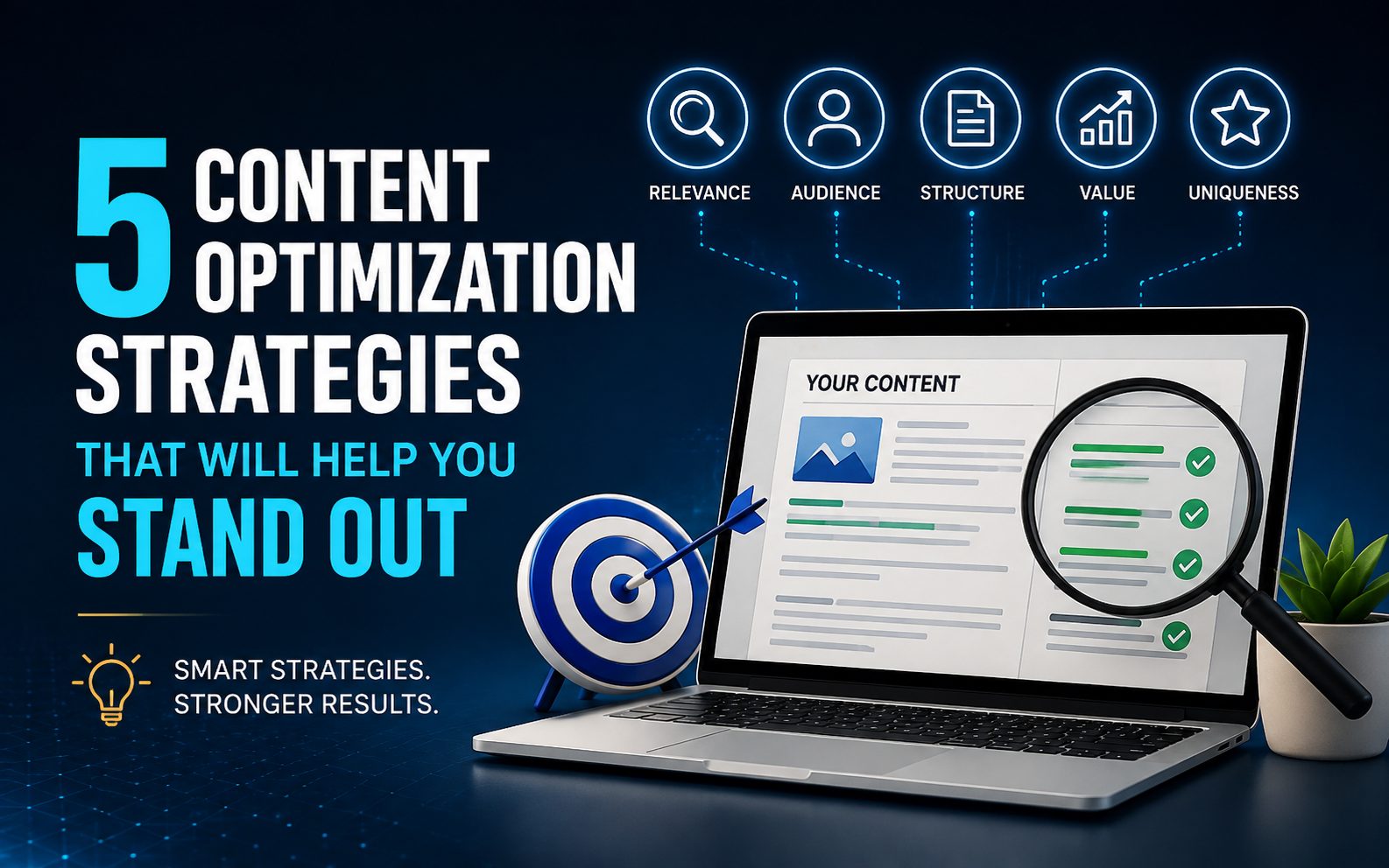 Five content optimization strategies for creating useful, audience-focused content that stands out